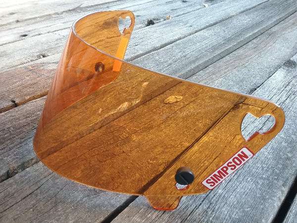 Full Size Image Simpson Racing Visor 88204A Voyager Amber Shield For Sale 3