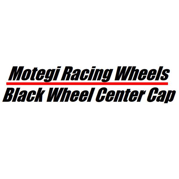 Full Size Image Motegi Racing Wheels Black Wheel Center Cap Plates - 8