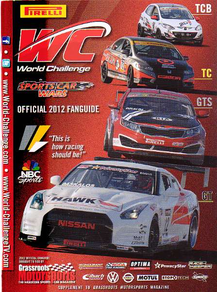 Full Size Image Pirelli World Challenge Official 2012 Fanguide For Sale
