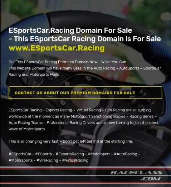 Full Size Image ESportsCar.Racing Domain For Sale
