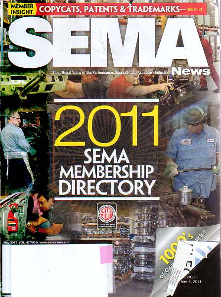 Full Size Image 2011 SEMA Membership Directory SEMA News Magazine For Sale