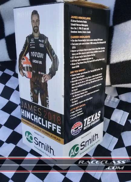 Full Size Image James Hinchcliffe IndyCar Bobblehead New For Sale - 4