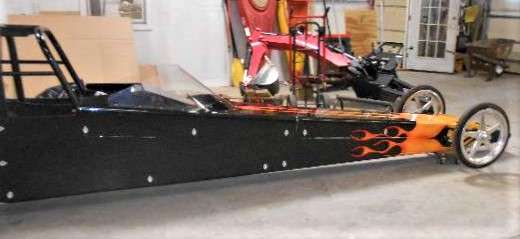 Full Size Image SuperComp Rail Dragster and Trailer For Sale - 2