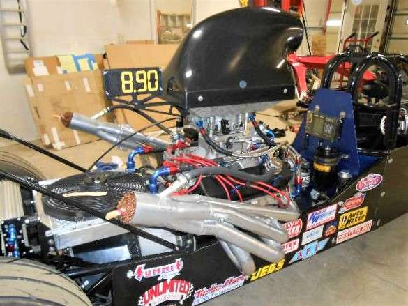 Full Size Image SuperComp Rail Dragster and Trailer For Sale - 3