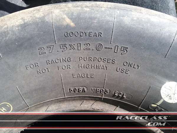 Full Size Image Pair NASCAR IROC Series Goodyear Racing Tires For Sale - 4
