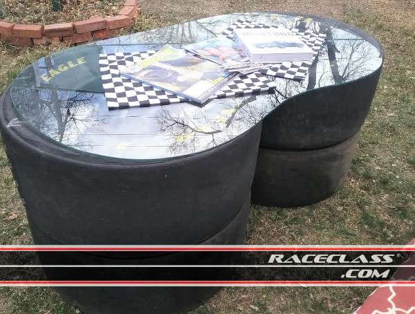 Full Size Image NASCAR Racing Tire Table For Sale For Man Cave or Other - 