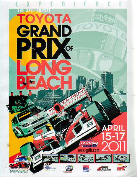 Full Size Image Toyota Grand Prix of Long Beach Racing Program 2011 For Sale