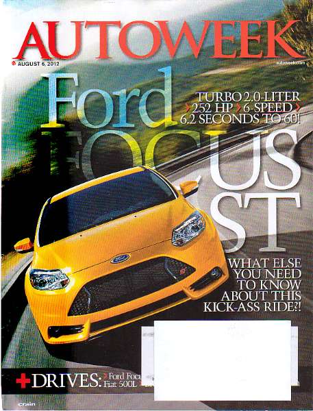 Full Size Image AutoWeek Magazine August 6 2012 Edition For Sale