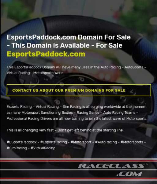 Full Size Image ESportsPaddock.com Domain For Sale